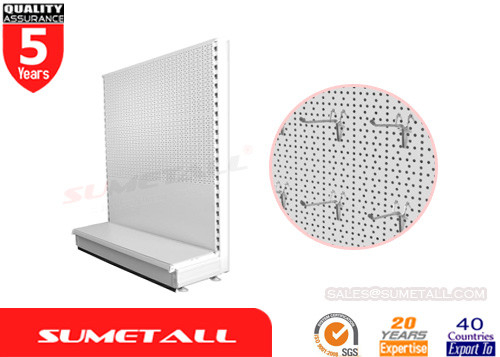 China Kompatible Gondel-Ladenbaue Tego mit Metall-Pegboard-Platte L1330 X D570 x H1410mm fournisseur