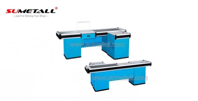 Cash Counter Table With Conveyor Belt 