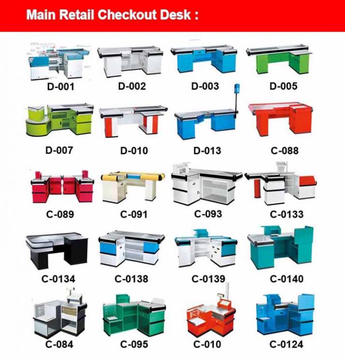Kundenspezifische Einzelhandel Kasse-Zähler mit Förderband, Kasse Tabelle Zähler
