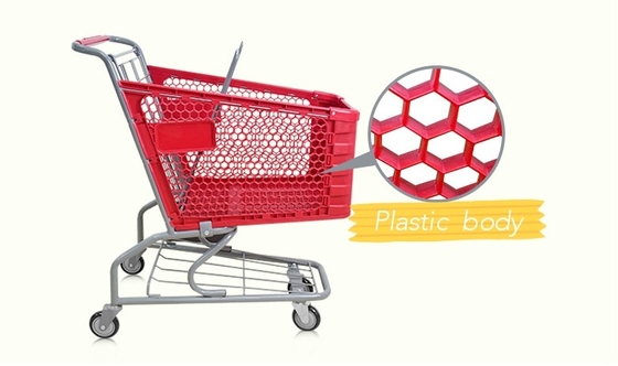 China Plastikeinkaufslaufkatze/-wagen im Supermarkt fournisseur